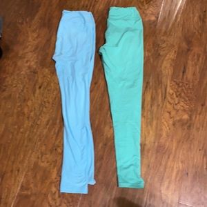 Lularoe leggings, one size, both pair in excellent like new condition
